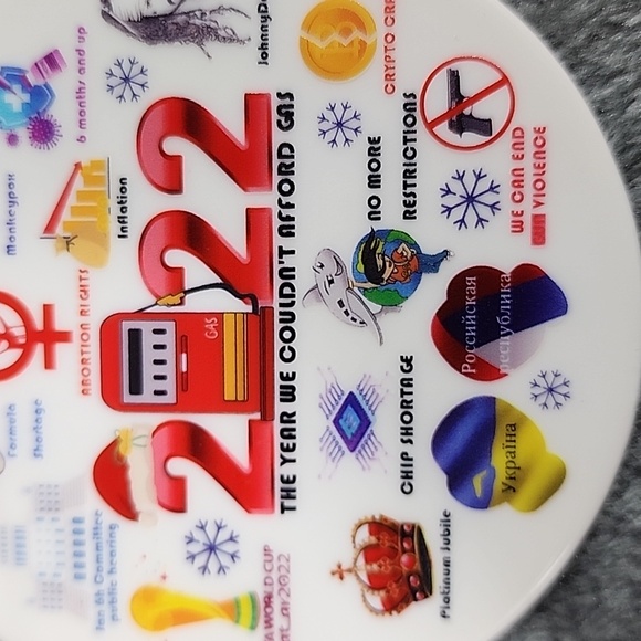 2022 What a  Year!! Highlights for 2022 in one ornament. New. - Picture 5 of 6